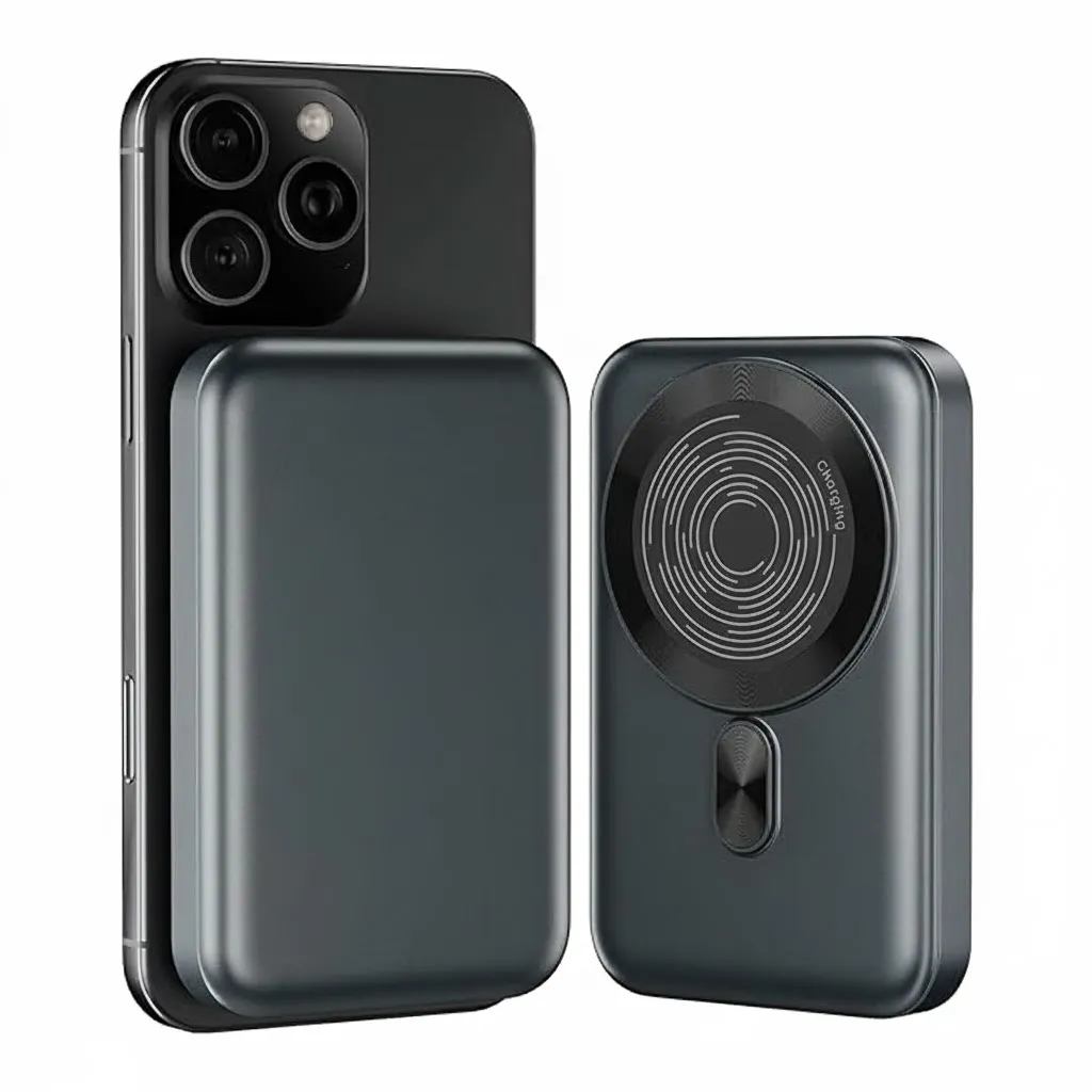 10000mAh Magnetic Wireless Powerbank, 15W Wireless & 22.5W Wired Charging for (iPhone 16, 15, 14, 13 & 12, Android & Other Qi Enabled Devices