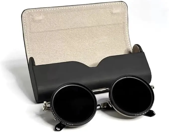 Adjustable Tint Polarized Round Sunglasses with ND9 Stepless Adjustable Gears Beach Sunglasses - Eyewear with Adjustable Lens