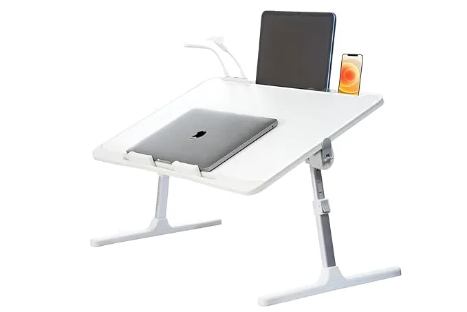 Multi-Purpose Foldable Laptop Desk with Smart Storage and Cooling Support