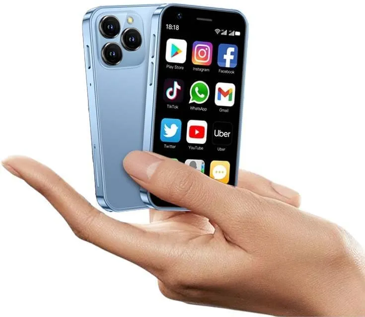 Pro 5 Mini Smartphone 3-inch Android 8.1 | 4G Dual SIM Mobile Phone with 2GB RAM, 16GB ROM | Compact Pocket Phone for Jio Users