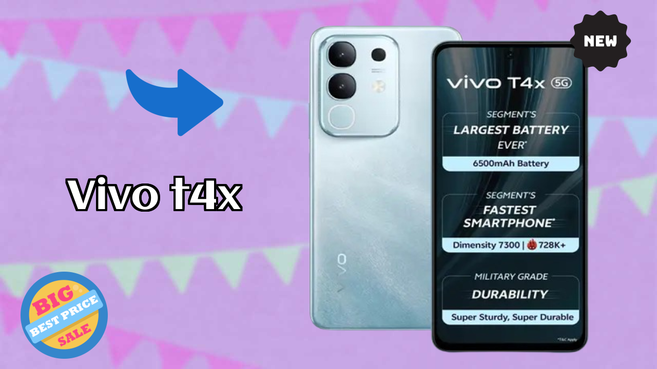Vivo T4X Display Technology: 6.72 Inches (17.07 Cm) Screen
